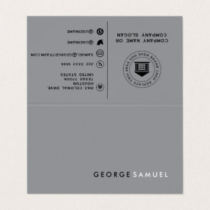 Simple Minimalist Professional Folder Custom Business Card