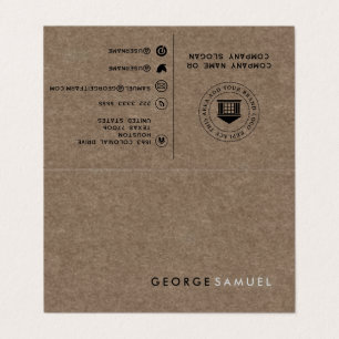 Simple Minimalist Professional Folder Custom Business Card