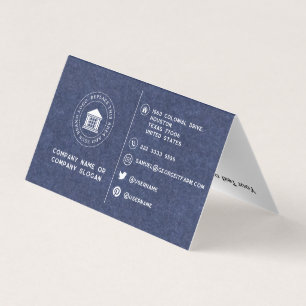 Simple Minimalist Professional Folder Custom Business Card