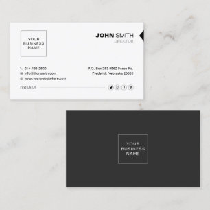 Simple, Minimalist, Professional, White, Unique DC Business Card