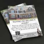 Simple Minimalist Real Estate Property Selling Flyer<br><div class="desc">Minimalist promotional flyer for every realtor and real estate agent. The text and images can be personalised. Add your contact data and company logo, a QR code or other iportant information to this real estate marketing product. Take your real estate promotion to the next level and raise your brand awareness....</div>