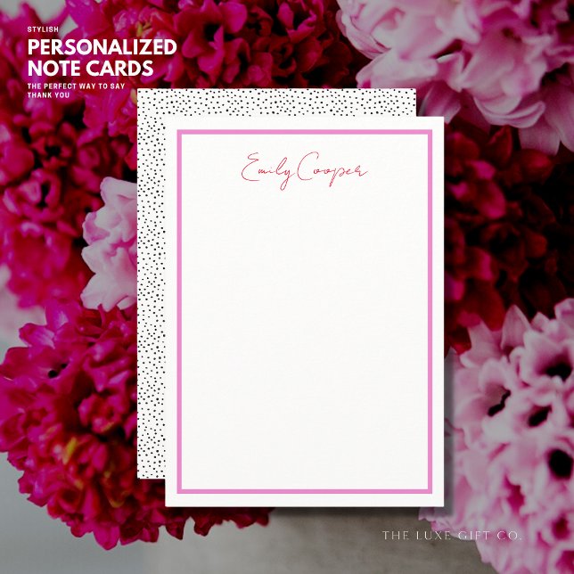 Simple Minimalist Red Purple Thank You Polka Dots Card (Creator Uploaded)