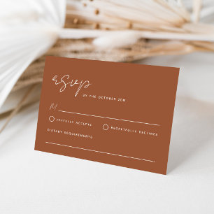 Simple Minimalist RSVP Card