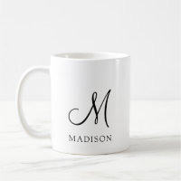 Simple Minimalist Script Monogram