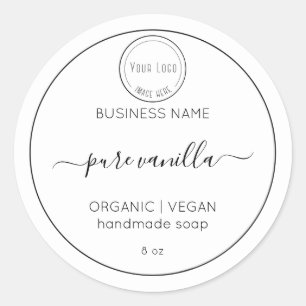 Simple minimalist soap label business template