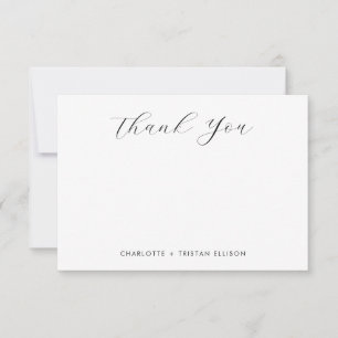 Simple Minimalist Thank You Card