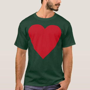 Simple Minimalist Valentine Love Pocket Heart T-Shirt