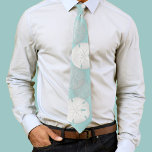Simple Minimalist Watercolor Turquoise Blue Basic Tie<br><div class="desc">This design features a simple minimalist minimal turquoise men's tie with a beach coastal living sand dollar, tropical sea ocean seaside, watercolor simple plain pattern, simplistic cute adorable whimsical fun, plain basic turquoise beachy sand, classic classy blue patterned, Christmas birthday holiday celebration, matching water blue style design, simple blue turquoise...</div>