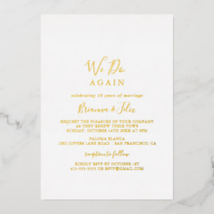 Simple Minimalist We Do Again Gold  