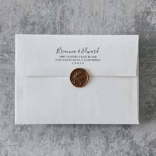 Simple Minimalist Wedding Invitation Envelope