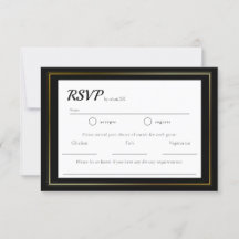 Simple Minimalist Wedding RSVP