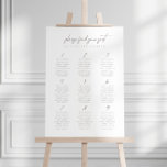 Simple Minimalist Wedding Seating Chart<br><div class="desc">Design features an handwritten font and modern minimalist design. Designed to coordinate with for the «ESSENTIALS» Wedding Invitation Collection. To change details,  click «Personalise». View the collection link on this page to see all of the matching items in this beautiful design or see the collection here: https://bit.ly/3iNzQAD</div>