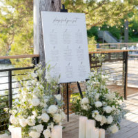 Simple Minimalist Wedding Seating Chart