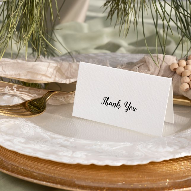 Simple Minimalist Wedding Thank You Card (Creator Uploaded)