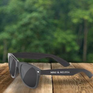Simple Minimalist Wedding Typography Minimal Sunglasses