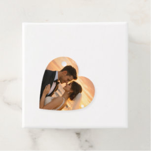 Simple Minimalist Wedding Vows Sunset Beach Favour Tags