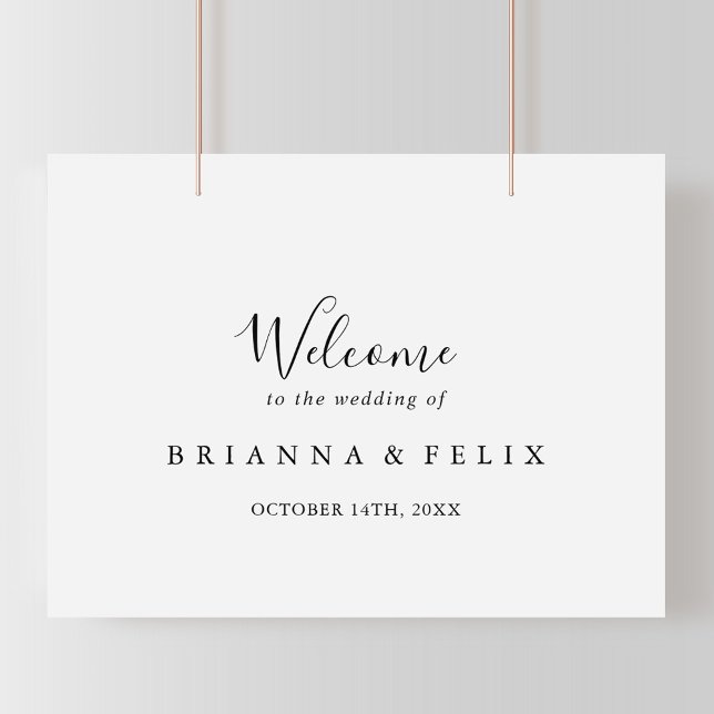 Simple Minimalist Wedding Welcome Sign (Creator Uploaded)