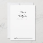 Simple Minimalist Wedding Well Wishes Advice Card<br><div class="desc">This simple minimalist wedding well wishes advice card is perfect for a modern wedding. The simple and elegant design features classic and fancy script typography in black and white. These cards are perfect for a wedding, bridal shower, baby shower, graduation party & more. Personalise the cards with the names of...</div>