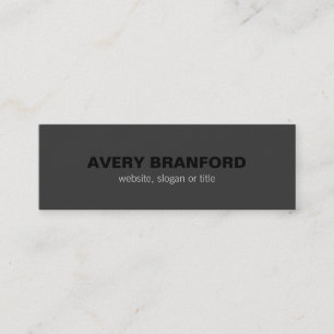 Simple Minimalistic Black Modern Professional Mini Business Card