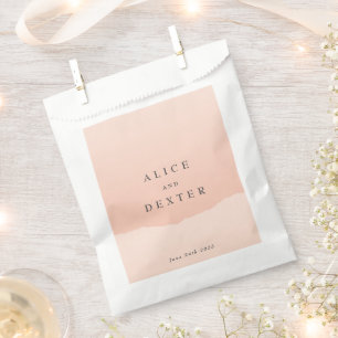 Simple Minimalistic Blush Colourful Wedding Favour Bags