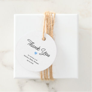 Simple Minimalistic Custom Baby Shower Favour Tags