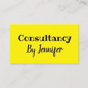 simple minimalistic custom logo white consultancy business card