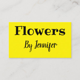 simple minimalistic custom logo white florist business card