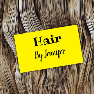 simple minimalistic custom logo white hairstylist business card