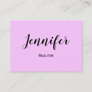 simple minimalistic custom logo white realtor bus business card