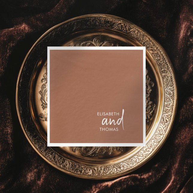 Simple minimalistic modern elegant paper napkins  (Creator Uploaded)