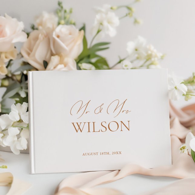 Simple Minimlaist Black & White Wedding Guest Book (Simple Minimlaist Black & White Wedding Guest Book)