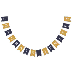 Simple Mod Custom Colour Congratulations With Name Bunting