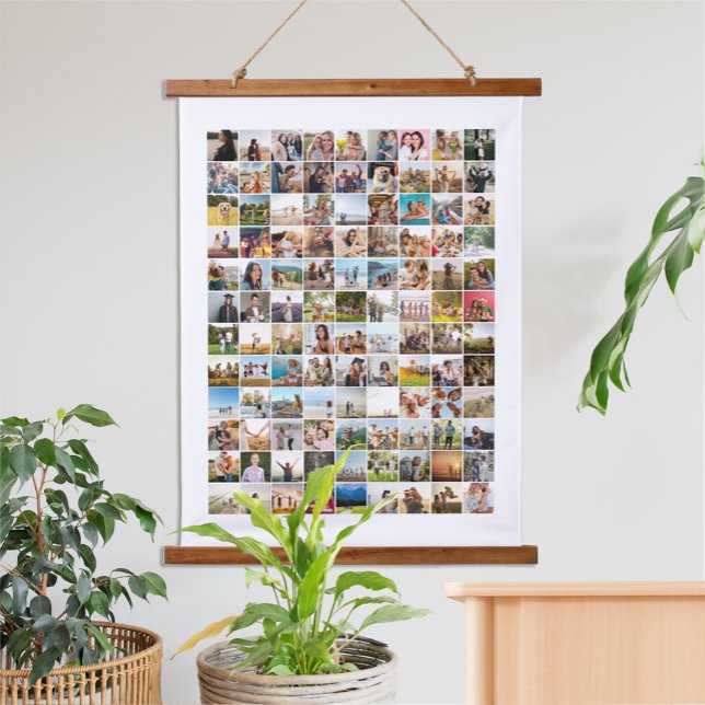 Simple Modern 108 Photo Collage Hanging Tapestry (Creator Uploaded)