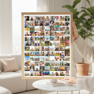Simple Modern 108 Photo Collage Poster