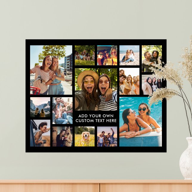 Simple Modern 15 Photo Collage Poster (Creator Uploaded)