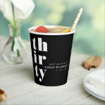 Simple Modern 30th Birthday Party Paper Cups<br><div class="desc">Simple elegant 30th birthday party paper cups featuring bold typography and minimalist design.</div>