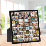 Simple Modern 64 Photo Collage Plaque<br><div class="desc">Create your own personalised photo collage plaque featuring 64 of your favourite pictures.</div>