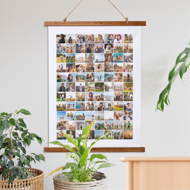 Simple Modern 88 Photo Collage Hanging Tapestry (Creator Uploaded)