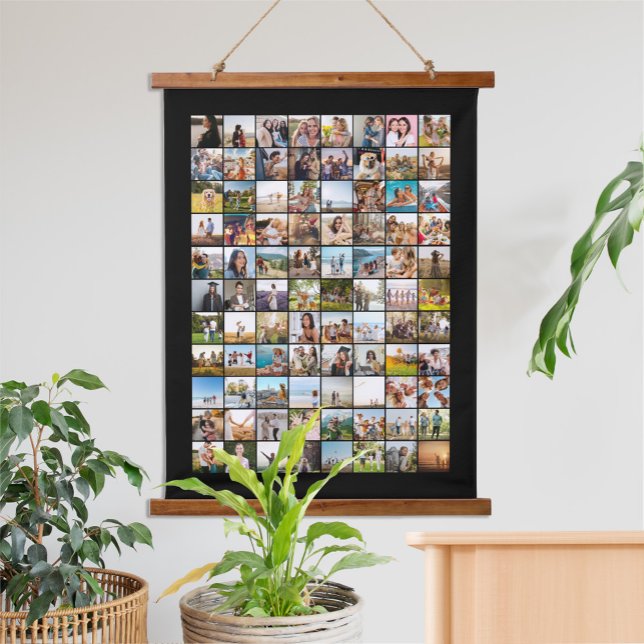 Simple Modern 88 Photo Collage Hanging Tapestry (Creator Uploaded)