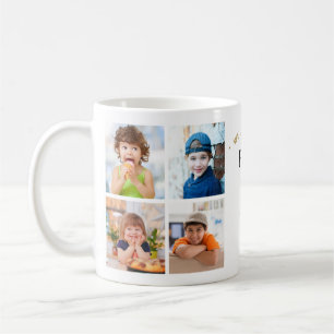 Simple Modern 8 Photo Collage We Love You Pop Coffee Mug