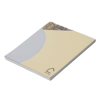 Simple Modern Abstract Accents Logo or QR Cod2 Notepad