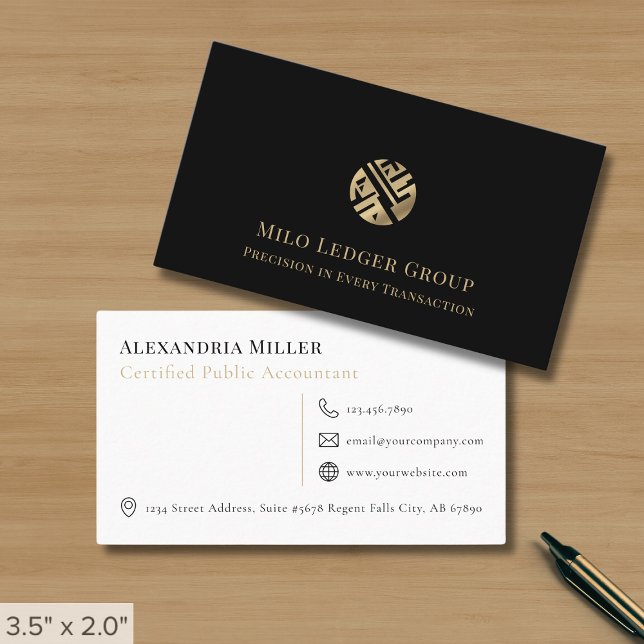 Simple Modern Accounting Services Business Card (Creator Uploaded)