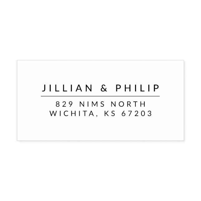 Simple & Modern Address Stamp (Imprint)