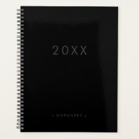 Simple Modern All Black Personalised