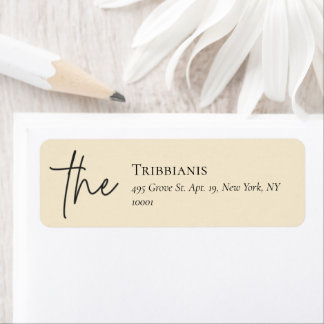 Simple Modern and Minimalist | Beige Label