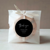 Simple Modern and Minimalist | Black Wedding