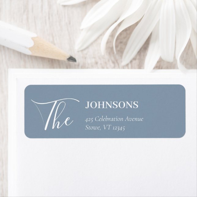 Simple Modern and Minimalist | Dusty Blue Wedding (Insitu)