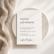 Simple Modern and Minimalist | Wedding