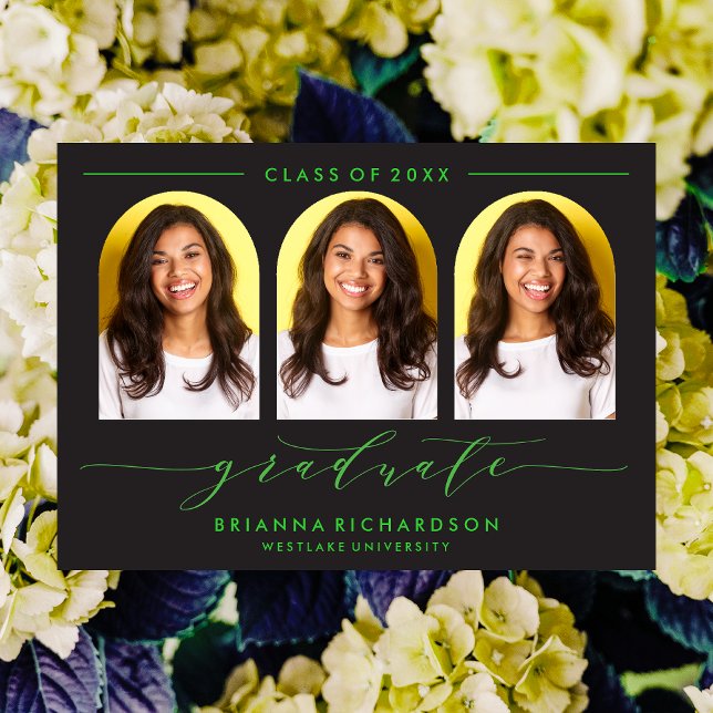 SIMPLE MODERN ARCH SCRIPT GRADUATION INVITATION (Creator Uploaded)