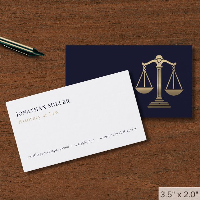 Simple Modern Attorney Business Card (Creator Uploaded)
